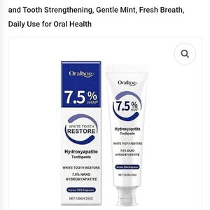 Oralhoge Hydroxyapatite Toothpaste - Blue and White